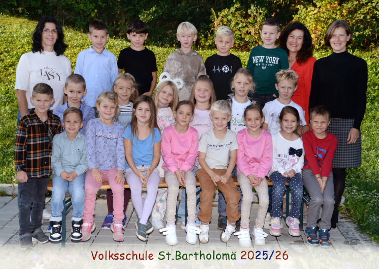 Klassenfoto 1. Klasse VS St. Bartholomä
