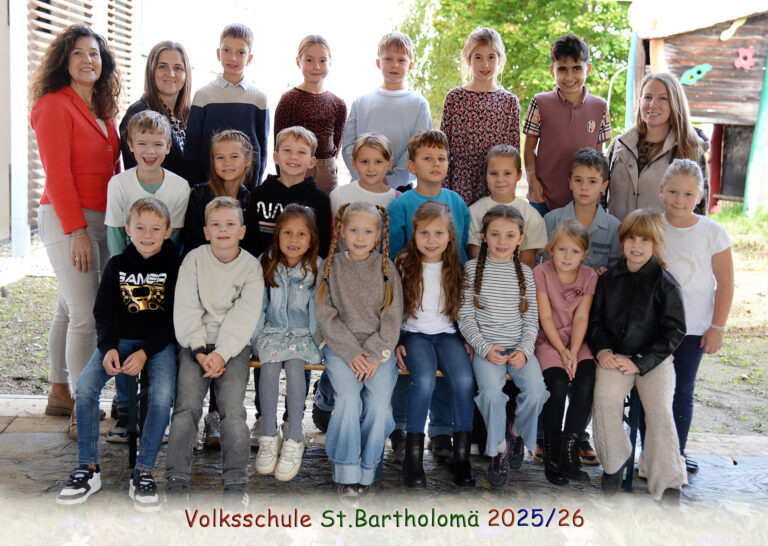 Klassenfoto 2. Klasse VS St. Bartholomä