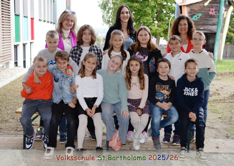 Klassenfoto 4a Klasse VS St. Bartholomä